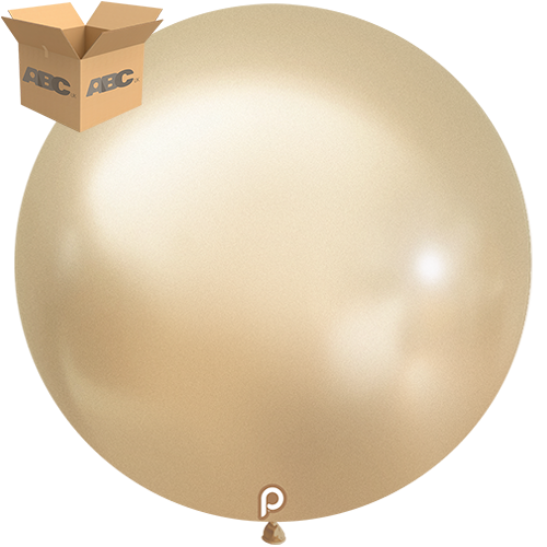 Glam Champagne 36" Round - 4CT  (25 Bags) - Prima