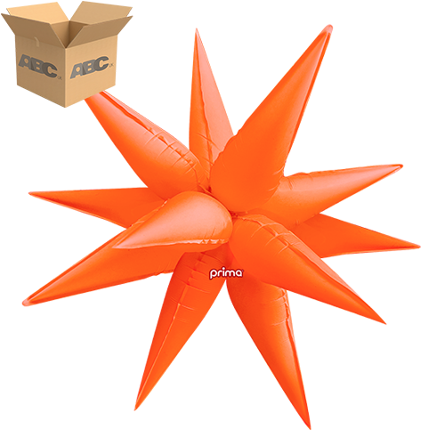 Electric Orange 40" Starburst (Case of 50) - Prima