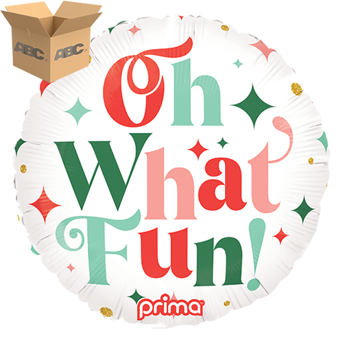 18" Round Oh What Fun (Case of 50) - Prima