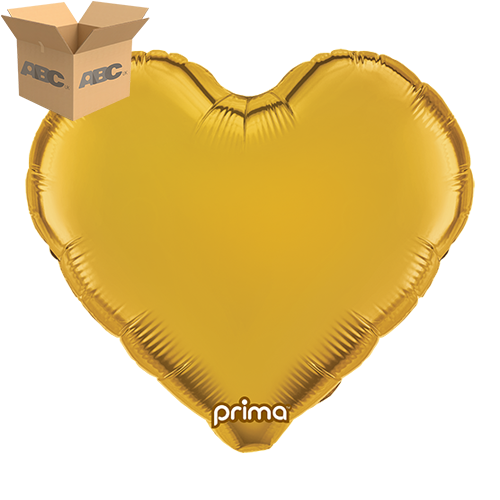 18” Gold Heart (Case of 50) - Prima