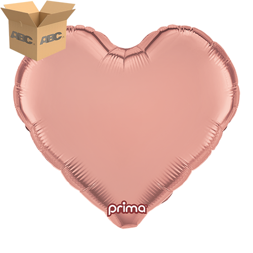 18” Rose Gold Heart (Case of 50) - Prima