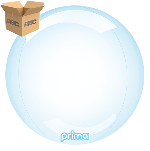 18" Blue Glass Sphere (Case of 50) - Prima