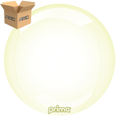 18" Yellow Glass Sphere (Case of 50) - Prima