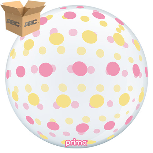 20” Pink Gold Dots Sphere (Case of 50) - Prima