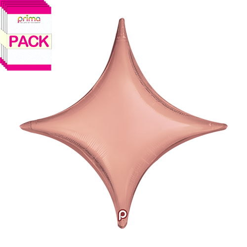 18” Rose Gold Star Point (Pack of 5) - Prima