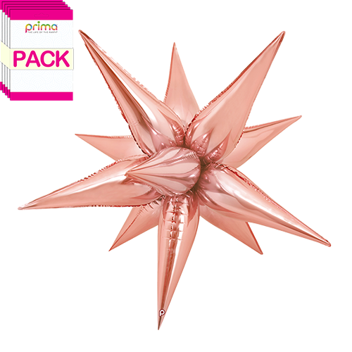 40” Rose Gold Starburst (Pack of 5) - Prima