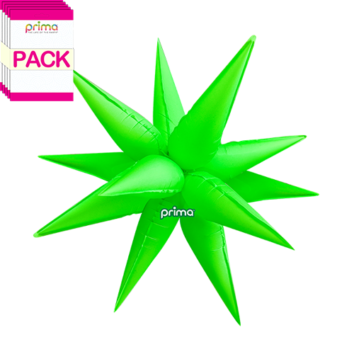 Electric Green 26" Starburst (Pack of 10) - Prima