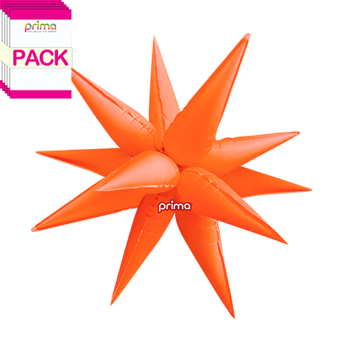Electric Orange 26" Starburst (Pack of 10) - Prima