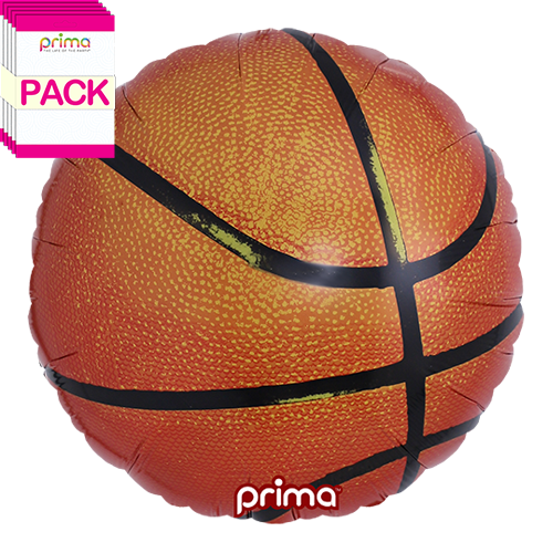 18” Basketball (Pack of 5) - Prima