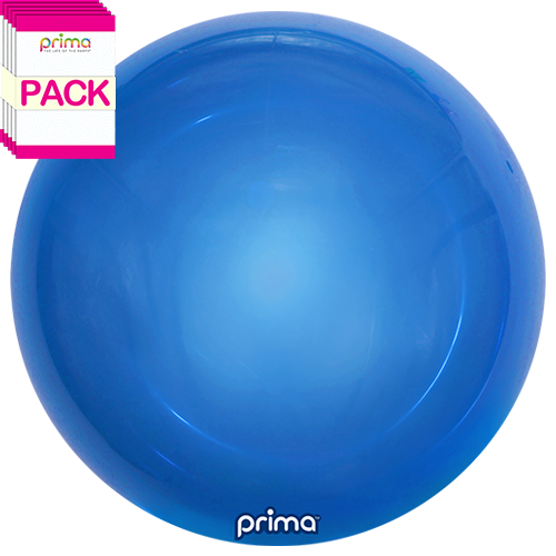 20” Blue Metallic Sphere (Pack of 10) - Prima