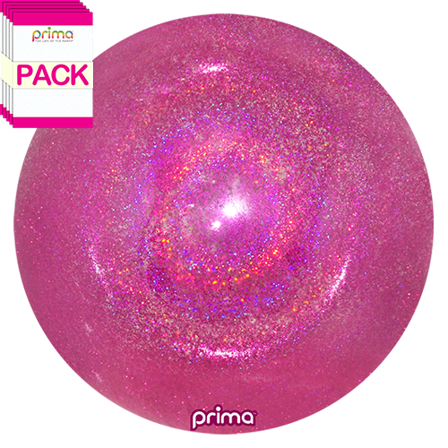 20” Hot Pink Glitter Sphere  (Pack of 10) - Prima