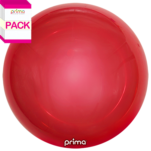 20” Red Metallic Sphere (Pack of 10) - Prima