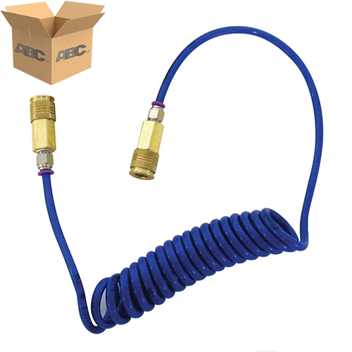 Universal Recoil Hose with 2 Quick Disconnect Sockets (Case of  1)