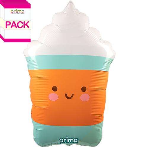 25" Happy Coffee Cup  (Pack of 5) - Prima