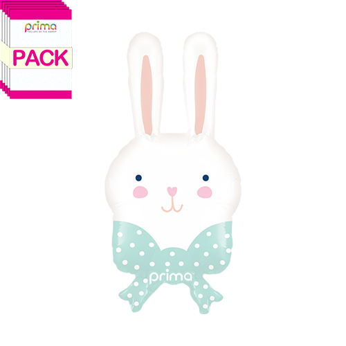 12" Air-filled Sweet Bunny Head (Pack of 5) - Prima