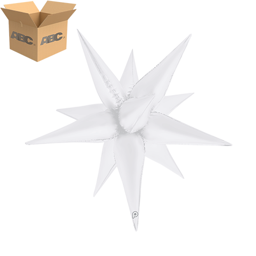 26" White Satin Starburst (Case of 50) - Prima
