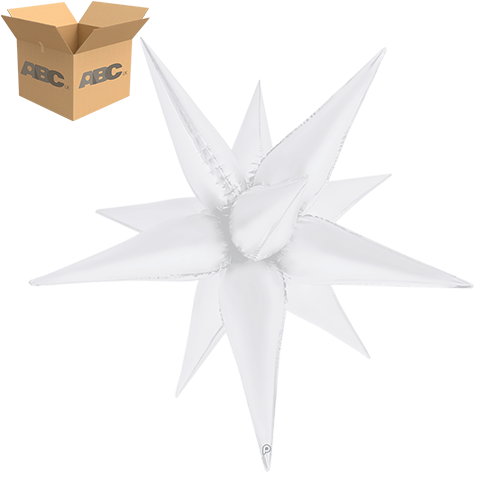 40" White Satin Starburst (Case of 50) - Prima