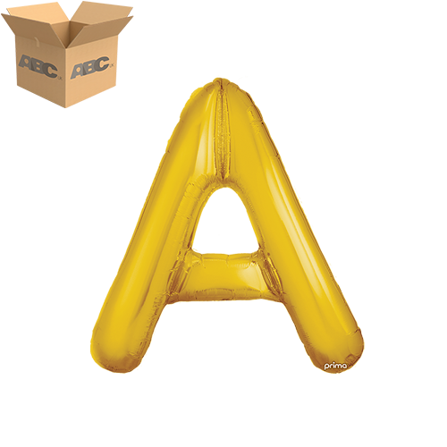 16" Gold Letter A (Case of 50) - Prima
