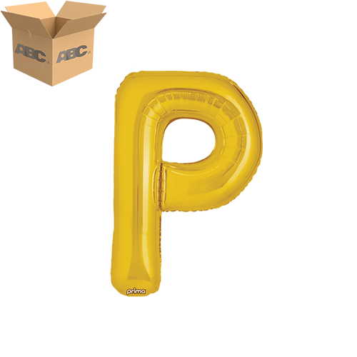 16" Gold Letter P (Case of 50) - Prima