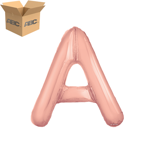 16" Rose Gold Letter A (Case of 50) - Prima