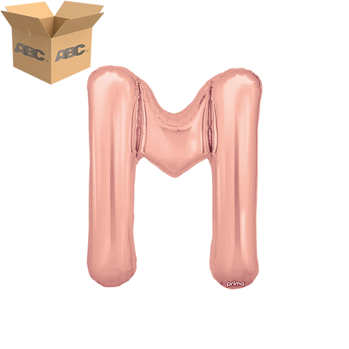 16" Rose Gold Letter M (Case of 50) - Prima