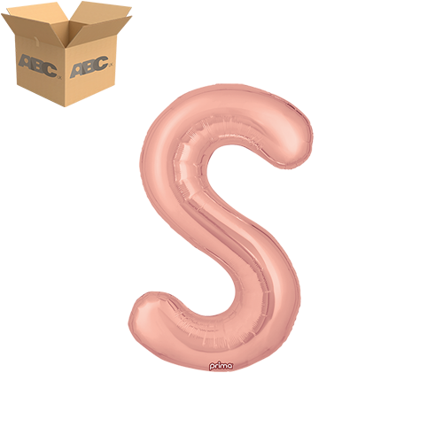 16" Rose Gold Letter S (Case of 50) - Prima