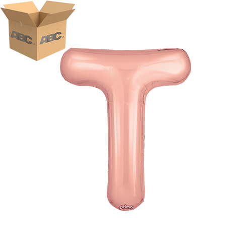 16" Rose Gold Letter T (Case of 50) - Prima