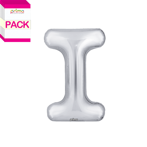 16" Silver Letter I (Pack of 5) - Prima
