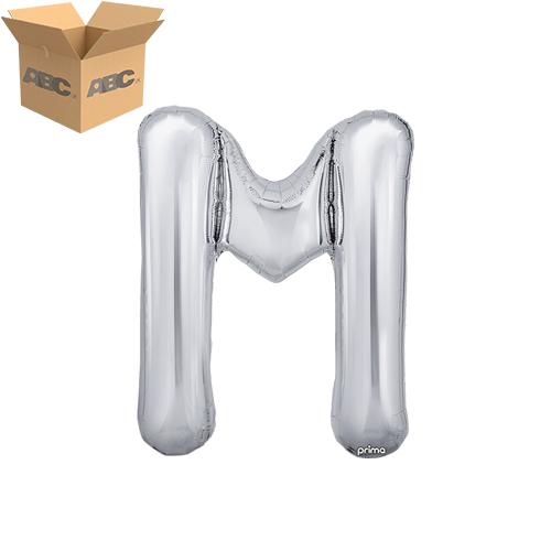 16" Silver Letter M (Case of 50) - Prima