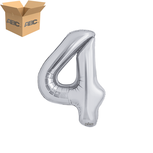 16" Silver Number 4 (Case of 50) - Prima