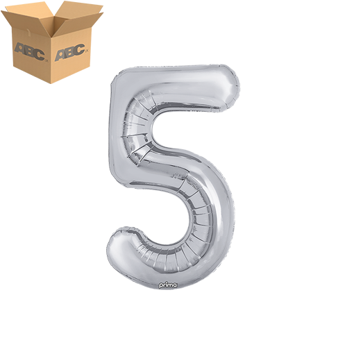 16" Silver Number 5 (Case of 50) - Prima