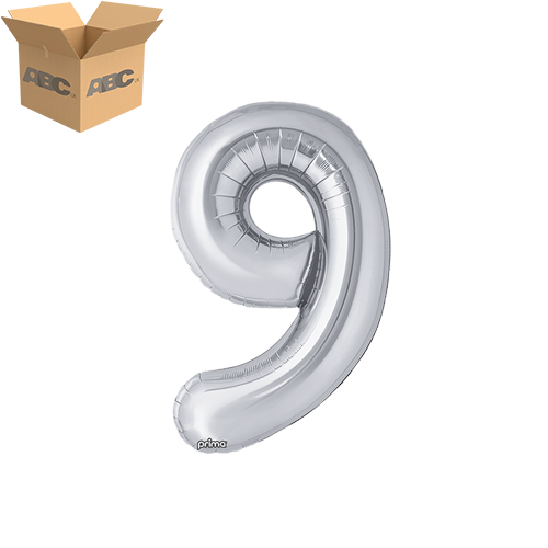 16" Silver Number 9 (Case of 50) - Prima