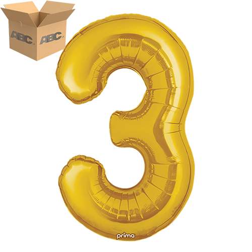 34" Gold Number 3 (Case of 50) - Prima