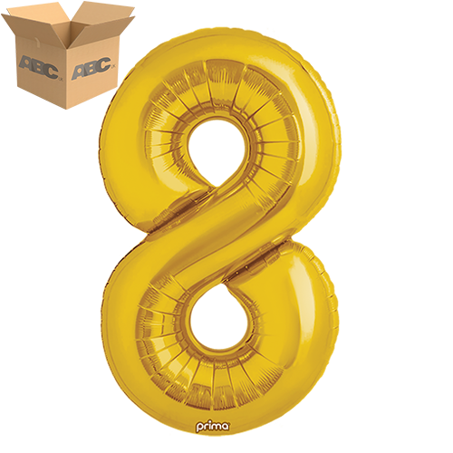 34" Gold Number 8 (Case of 50) - Prima
