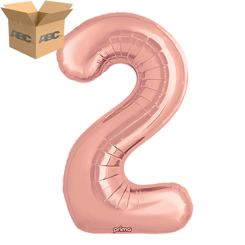 34" Rose Gold Number 2 (Case of 50) - Prima