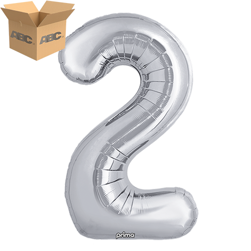34" Silver Number 2 (Case of 50) - Prima