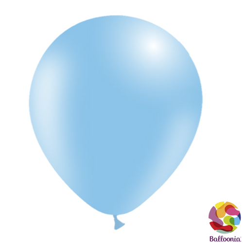12" Round Balloons - Sky Blue P33 - 50CT - Balloonia