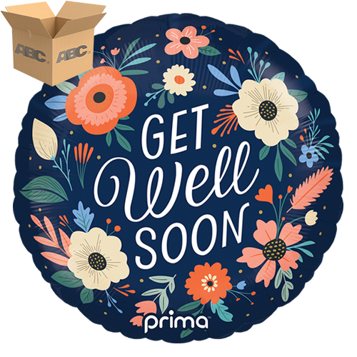 18" Round Get Well Soon Floral (Case of 50) - Prima