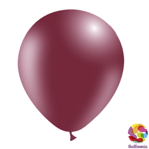 12" Round Balloons - Burgundy P49 - 50CT - Balloonia