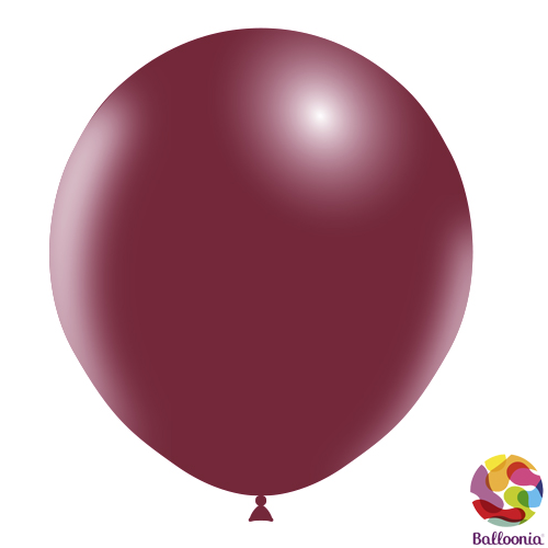 18" Round Balloons - Burgundy P49 - 10CT - Balloonia