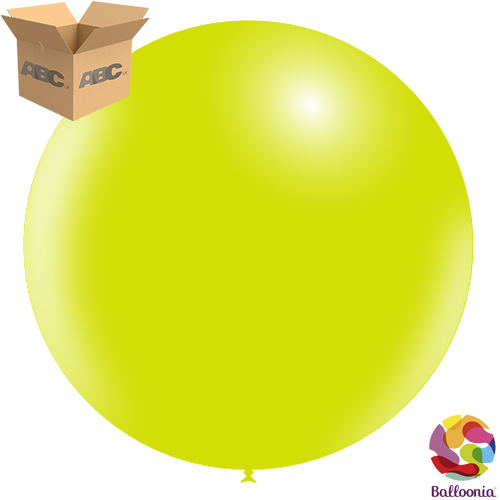 36" (3ft) Round Balloon - Lime Green P36 - 1CT - Balloonia