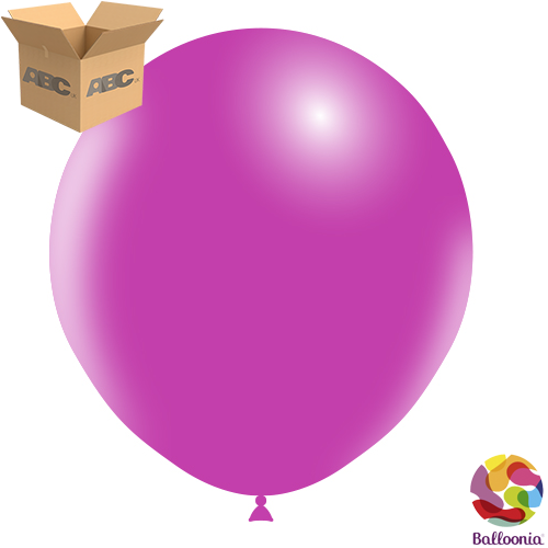 18" Round Balloons - Fuchsia P30 - 10CT - Balloonia
