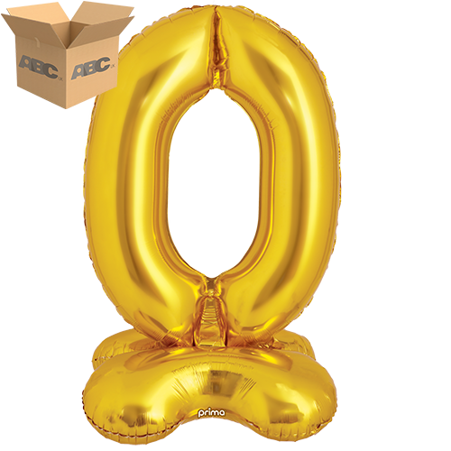 40" Gold Standing Number 0 - Prima (Case of 50)