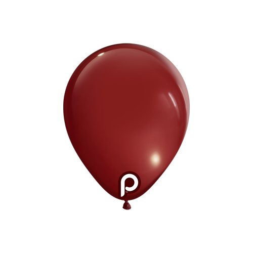[PL-BURG-5-10-100] Burgundy 5" Round - 100CT  - Prima