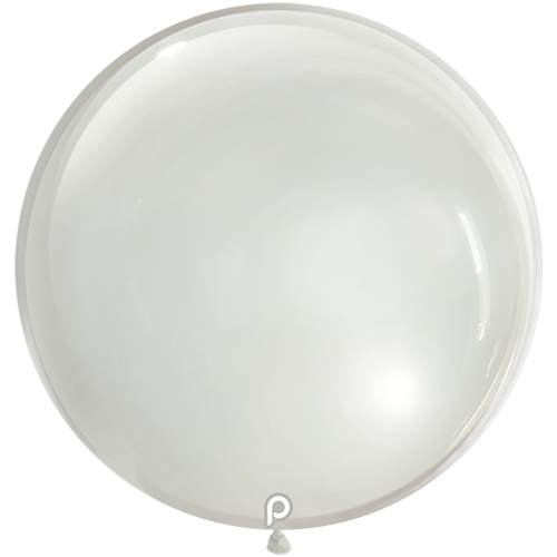 [PL-GCLR-36-25-4] Clear Glass 36" Round - 4CT  - Prima