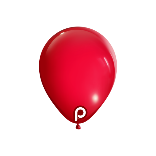 [PL-RED-5-10-100] Red 5" Round - 100CT  - Prima