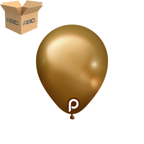 [PL-GGLD-5-10-100-CASE] Glam Gold 5" Round - 100CT (10 Bags) - Prima