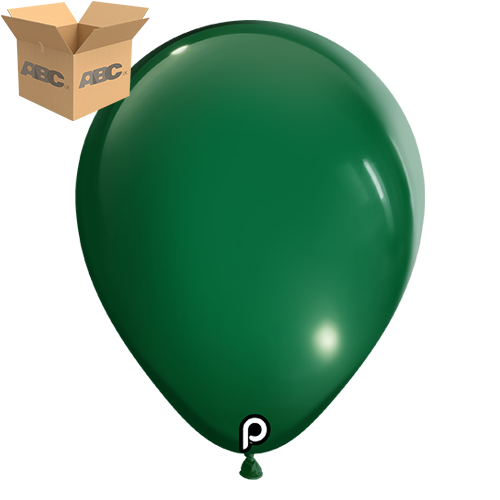 [PL-DGRN-11-20-100-CASE] Dark Green 11" Round - 100CT  (20 Bags) - Prima