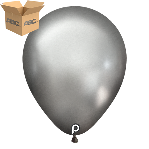 [PL-GSLV-11-40-50-CASE] Glam Silver 11" Round - 50CT  (40 Bags) - Prima