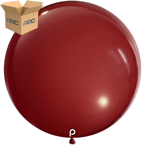 [PL-BURG-36-25-4-CASE] Burgundy 36" Round - 4CT  (25 Bags) - Prima